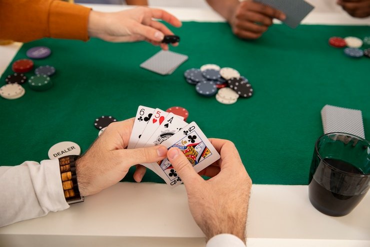 Split pairs in blackjack: two identical card values separated into independent hands