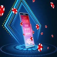 Mobile app showing kingcuan44 table lobby with multiple blackjack stakes and player counts