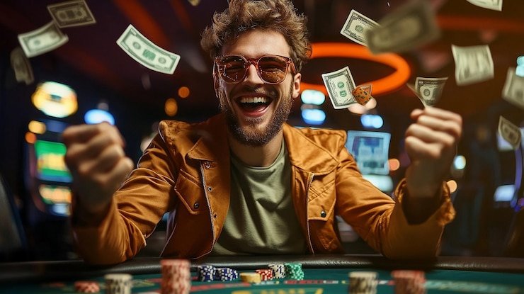 Live dealer blackjack table with multiple player seats on mobile display
